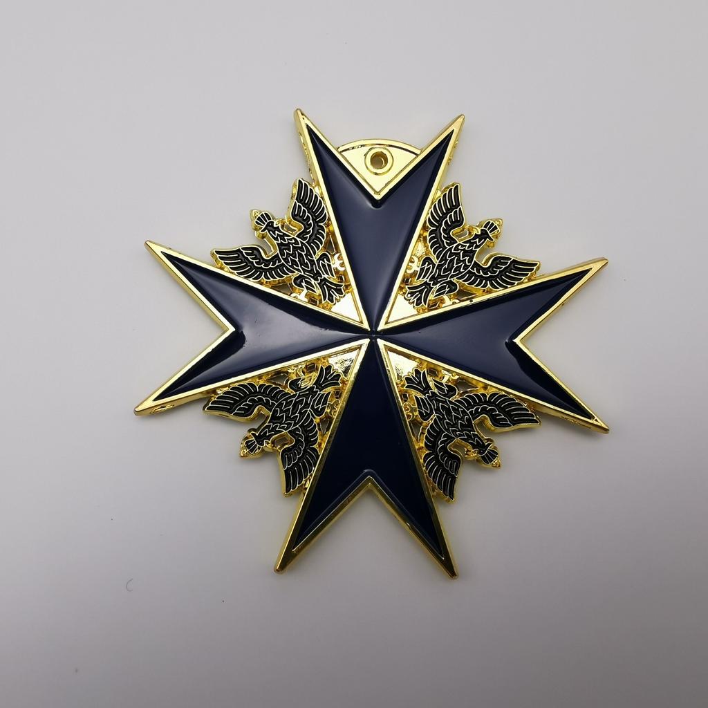German Black Hawk Medal, Blue Knight Medal, Necklace Pendant, Enamel Commemorative Medal