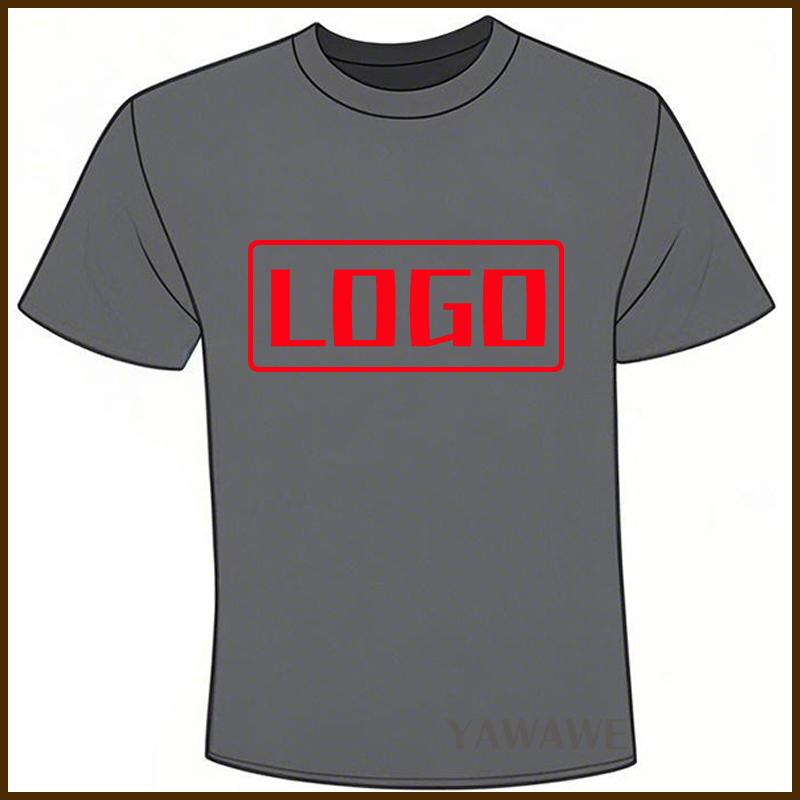 For men Photo Print Minimalist summer t shirt Your Image Text Here Short Sleeve Graphic Tailor made ONeck Solid Color tops