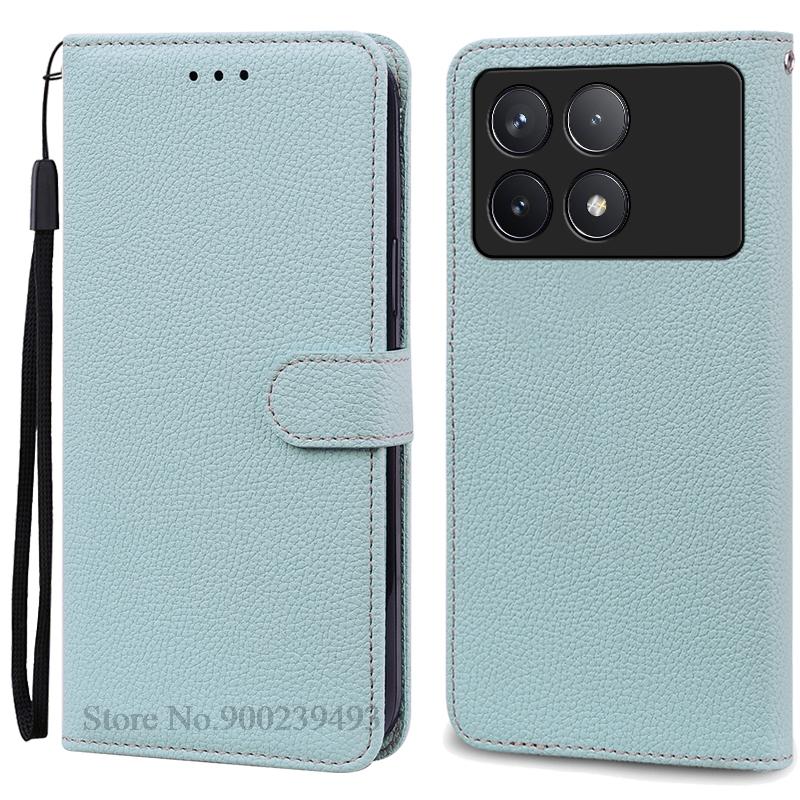 Pouzdro F6 Pro pro POCO F6 Pro Pouzdro Silikonová peněženka Kožené vyklápěcí pouzdro pro Xiaomi Poco F6 Pro 5G Pouzdro Knižní obal Fundas