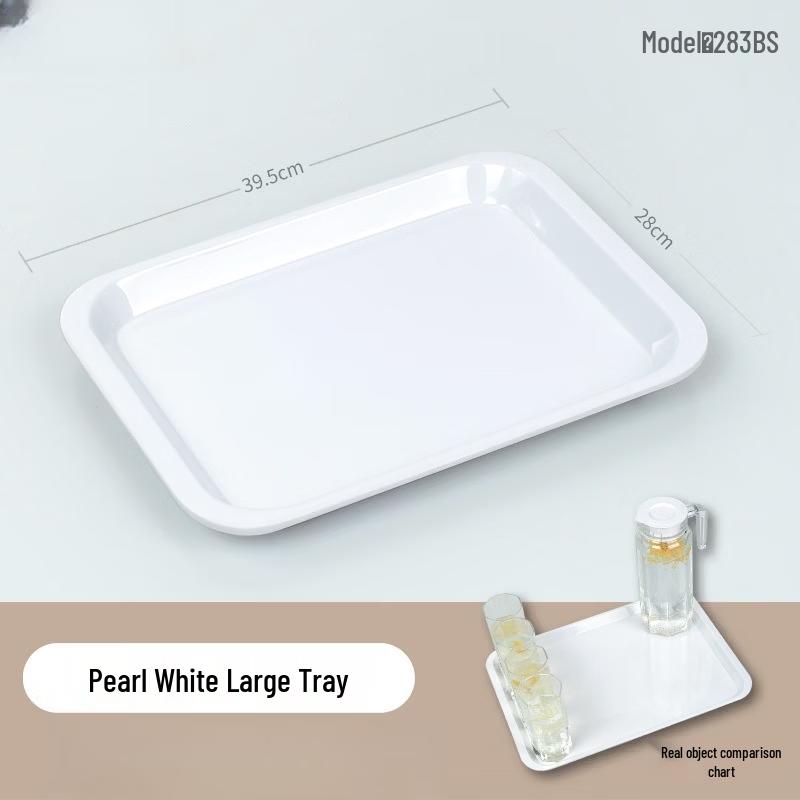 Nordic Style Rectangular Plastic Serving Tray