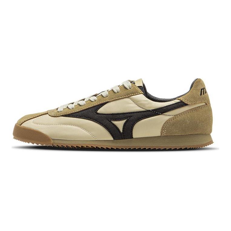 Mizuno LG 60S Trendy neklouzavé prodyšné nízké ležérní boty Unisex ležérní boty Béžová Černá D1GH230308