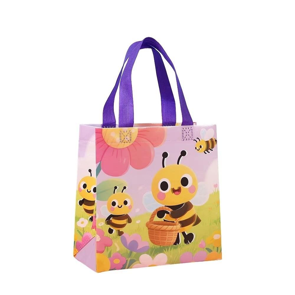 10Pcs Waterproof Gift Packaging Bags Reusable Flower Shopping Tote Bag  Kids Birthday Party