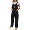 New Women's Wear Simple and Basic Versatile Overalls Straight Casual Suspenders