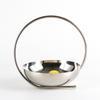 Designer Ring Basket Fruit Plate Stainless Steel Fruit Bowl Ornaments Hotel Club Model Room Art Decorations