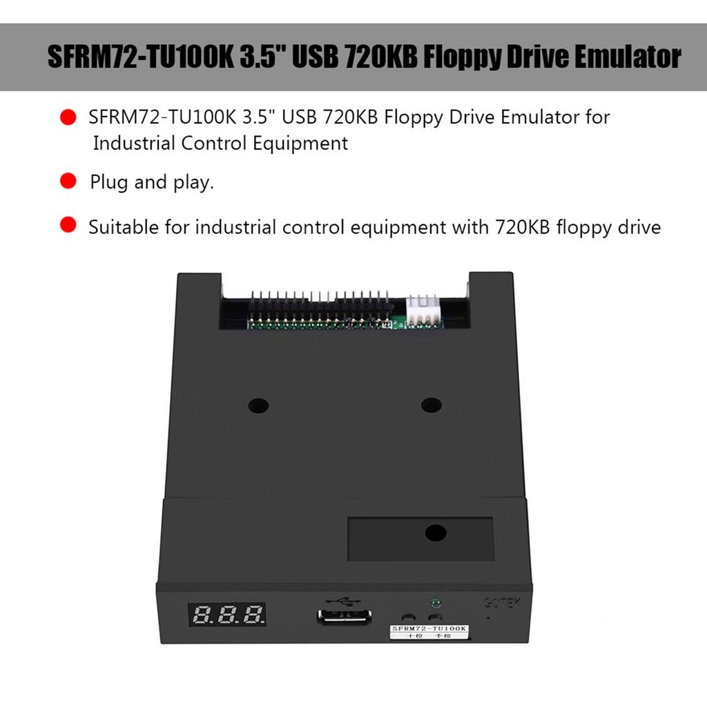 SFRM72-TU100K 3.5" USB 720KB Floppy Drive Emulator for Industrial Control Equipment floppy usb emulator 3.5 usb floppy emulator