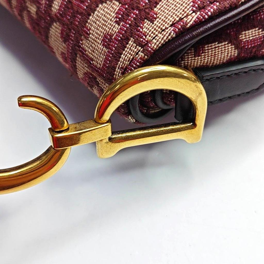 [Pre-Owned] Saddle Oblique Embroidered Classic Monogram Canvas Saddle Bag Mini - Excellent #4NK89T