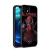 Coole Deadpool Handyhülle für Apple iPhone 12 13 Mini 11 14 15 Pro Max 7 8 Plus X XR XS SE 2020 2022 Schwarze Silikonhülle