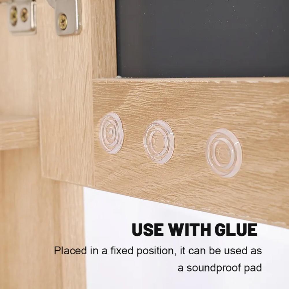 Glass Table Anti-slip Pad Transparent Pad Chair Legs Pads Anti Slip Clean Monitor Multi Functional Threaded Gasket