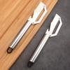 Stainless Steel Vegetable Peeler Multi-Function Fruit Potato Peeler for Pineapple Pumpkin Sugarcane Ergonomic Bottle Opener Rust-Proof Essential