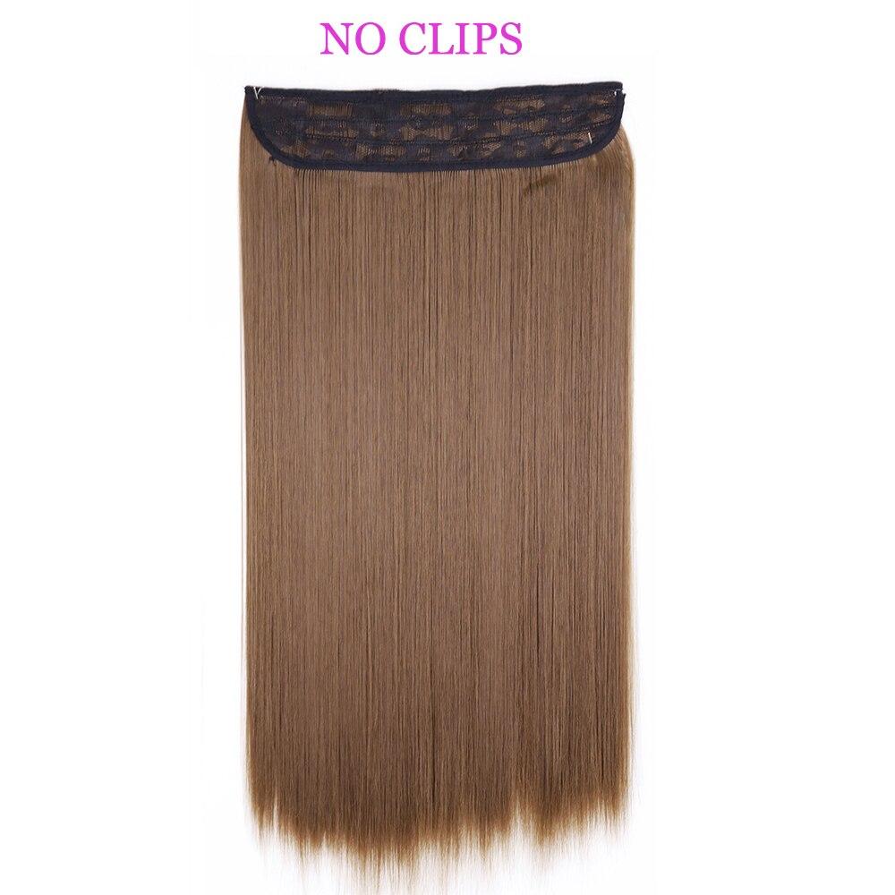 MISS WIG Extensiones de cabello sintético, sin Clips, cabello Artificial, Rubio, marrón, negro, degradado, morado, liso, pieza de cabello falso