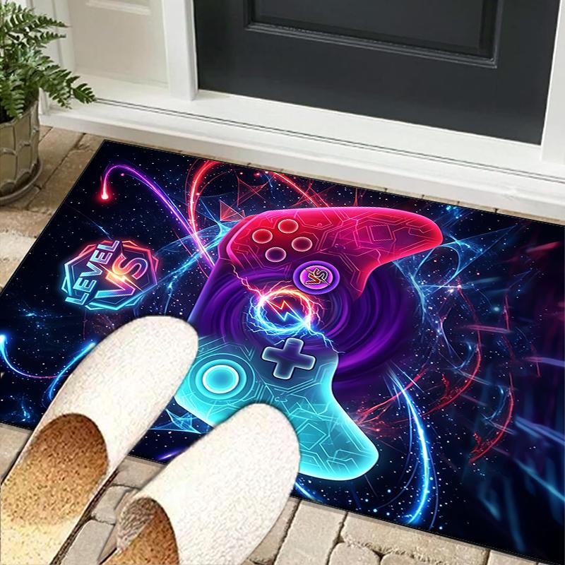 Player Control Duel Office Rug Chair Mat, Entryway Carpet, Suitable for Front Door, Bedroom, Living Room, Desk, Holiday Gift