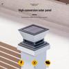 Luzes Solares Modernas para Poste de Jardim - Lâmpadas de Pilar Externas à Prova de Chuva para Vila, Cerca, Pátio ou Entradas de Portão