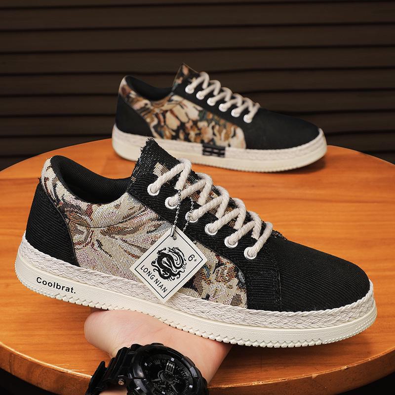 Boys' 2024 Spring Breathable Canvas Shoes: Trendy & Versatile Sports Casual Linen Sneakers