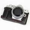 For Olympus OM-D E-M10 Mark IV Camera Case Large Opening Genuine Cow Leather Protective Cover