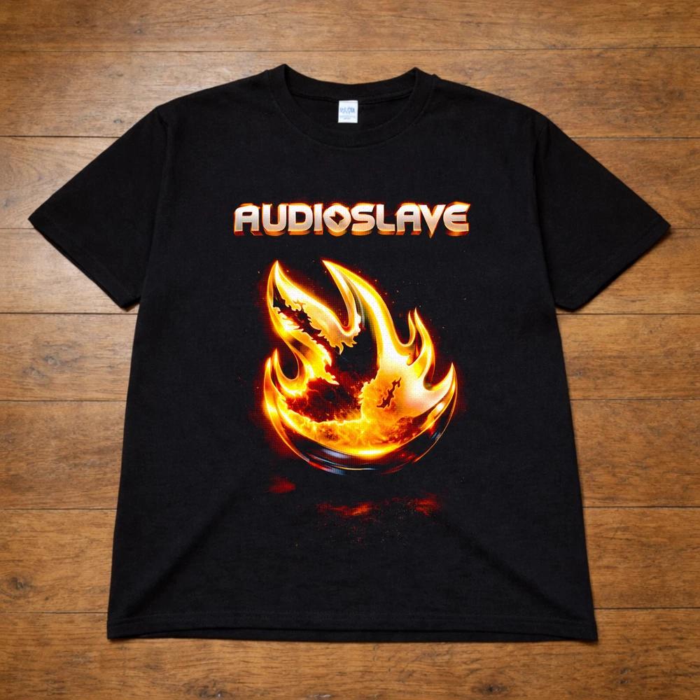 Audioslave Band T Shirt Rock Flame Logo Tee Adults Kids 2XL