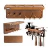 NEOUZA Espresso Accessory Wall-Mounted Storage Stand for 51/53/58mm Coffee Tampers, Distributors, and Portafilters, for Bars, Homes, and Offices