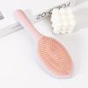 Fluffy leaf shaped hair brush, plastic bristles scalp massage comb, anti-static,reduces frizz, suitable for daily use