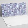 Self-adhesive Graphic Decoration for Office or Study 100x50 cm Mosaic Pattern with Flowers