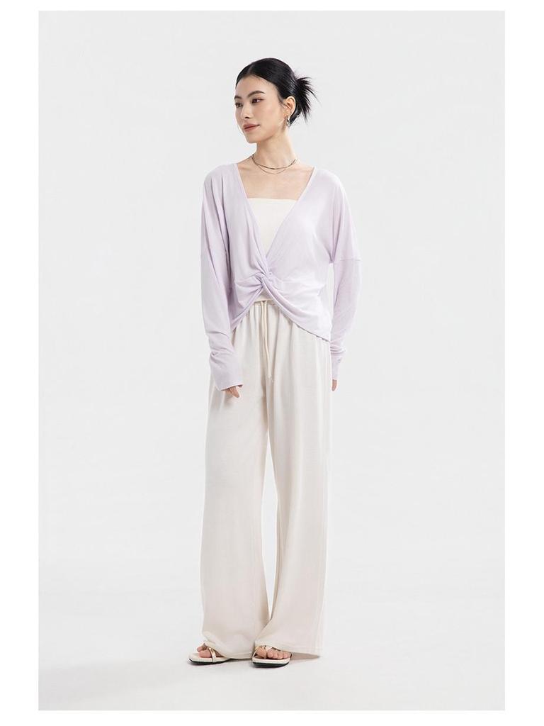 Yulu Women's Linen Straight-Leg Summer Pants - Loose, Breathable, Slimming, Versatile, and Casual Long Pants