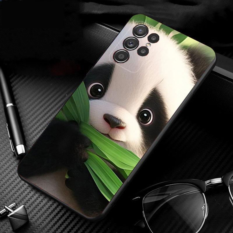Cute Panda Phone Case For Samsung A52S A21S A33 A23 A13 A14 A32 A52 A53 A54 A51 A71 A15