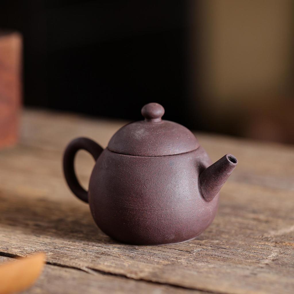 Purple Clay Pomelo Pot: Handmade Chinese Ceramic Teapot for Gongfu Tea Ceremony