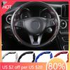2025 Hot Car Steering Wheel Cover Carbon Fiber Sports Ultra-thin Non-slip Card Cover For Volkswagen Tharu R T5 GTI Tiguan R-Line