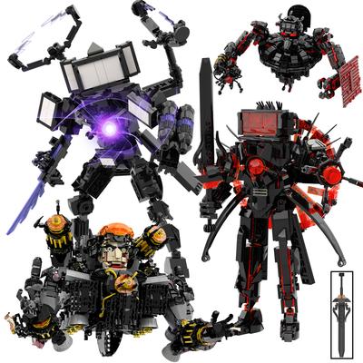 Neu Skibidi Toileted Riese Titan TV-Mann Upgrade Speakerman Bausteine Animationsfigur Modell Spielzeug für Kind Ideen Geschenke Weihnachten