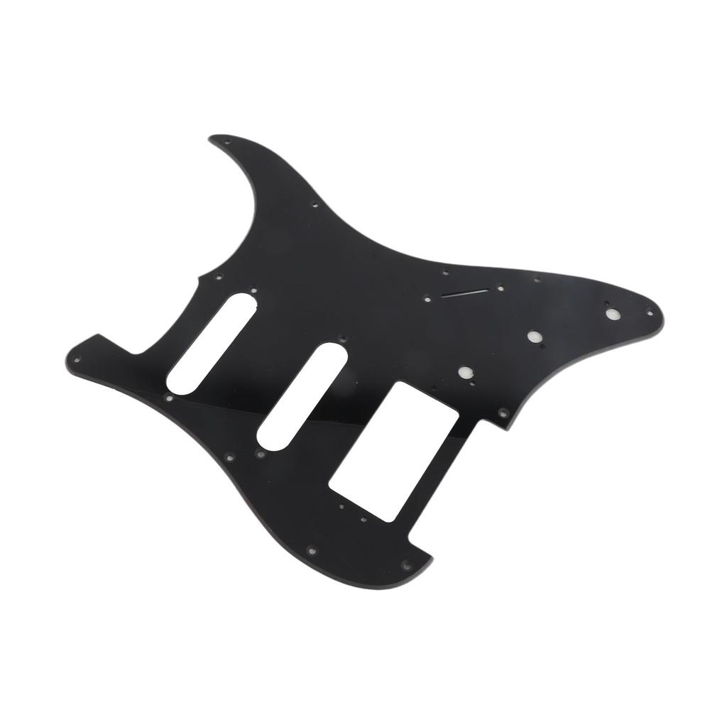 Electric Guitar Pickguard PVC Plastic Guard Scratch Board Front Plate Panel Cover Instrument Accessories 1 Layer Black