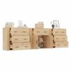 Buffet - Maison Exclusive 3-piece - Sonoma Oak - Engineered Wood - Large Storage
