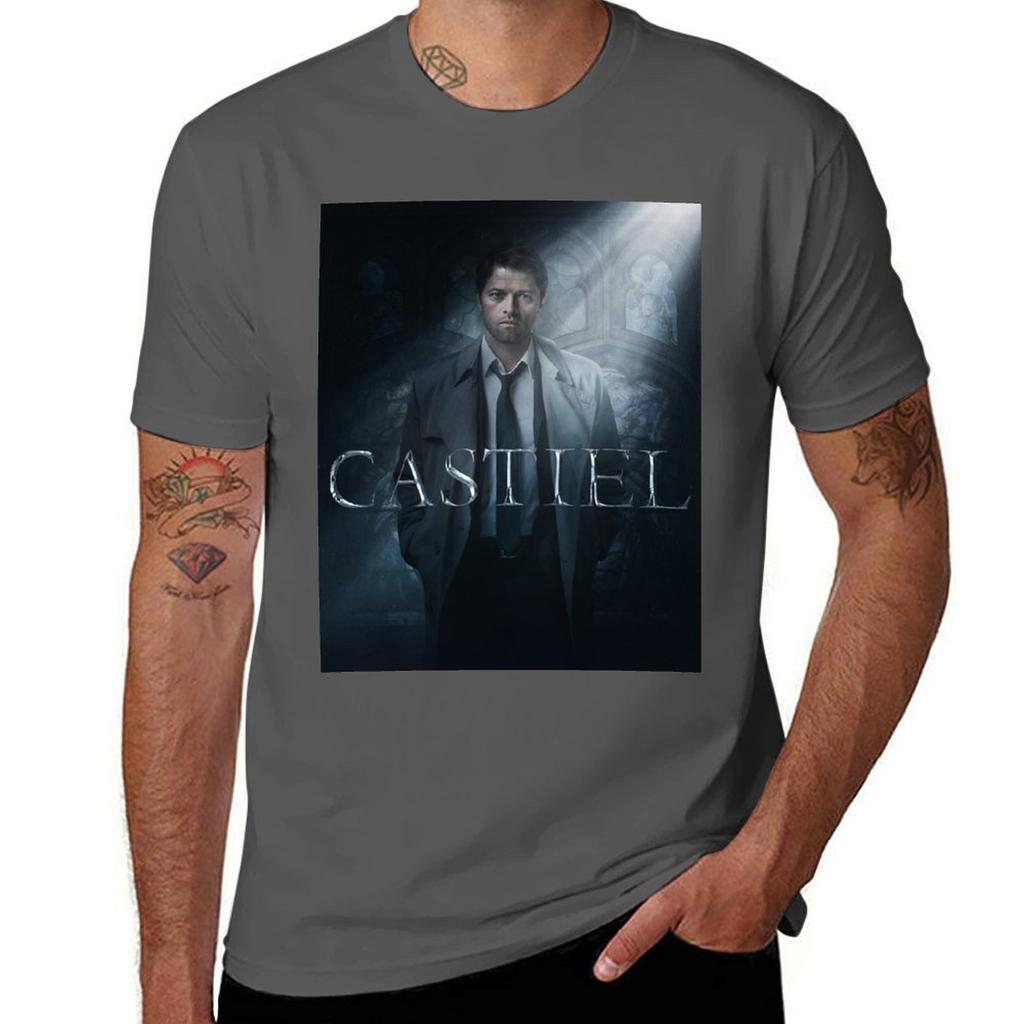 supernatural shirt Unisex tshirt Unisexs t CASTIEL TShirt package for shirts cotton plain Unisex plain graphic black t
