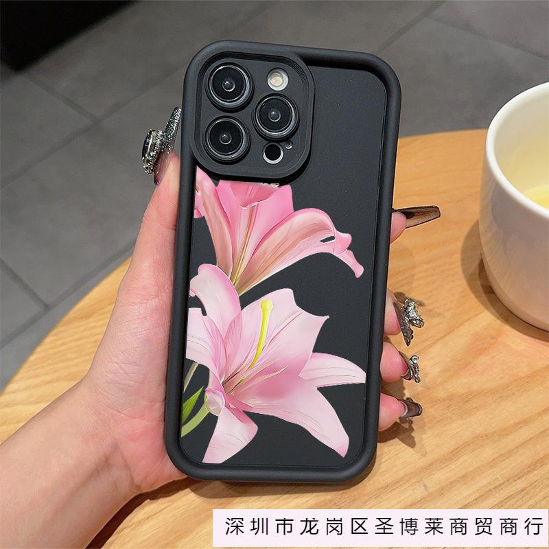 Full screen cute flower iPhone15/16promax mobile phone case 13/12mini Apple 11 anti-drop and dustproof 14