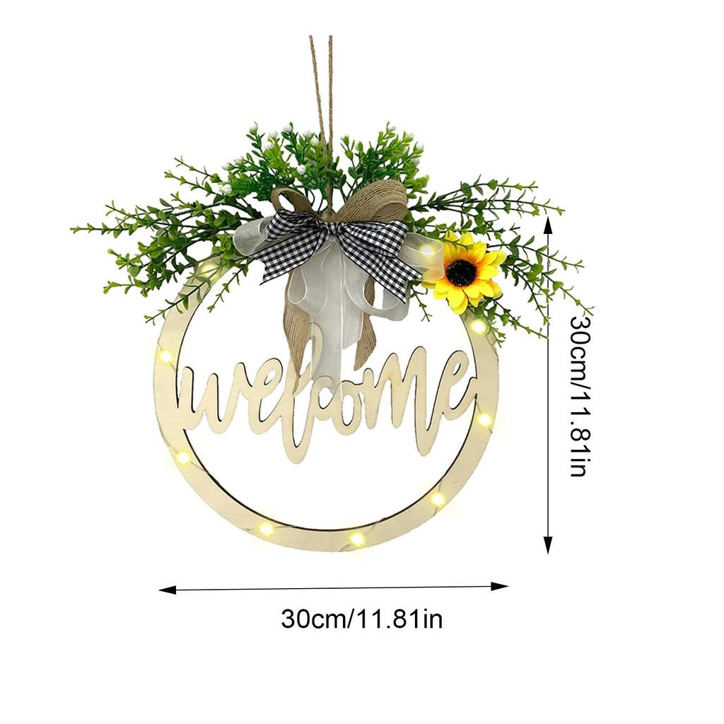 Welcome Door Hanger Door Decoration Door Wreath Front Door Wreath Decor