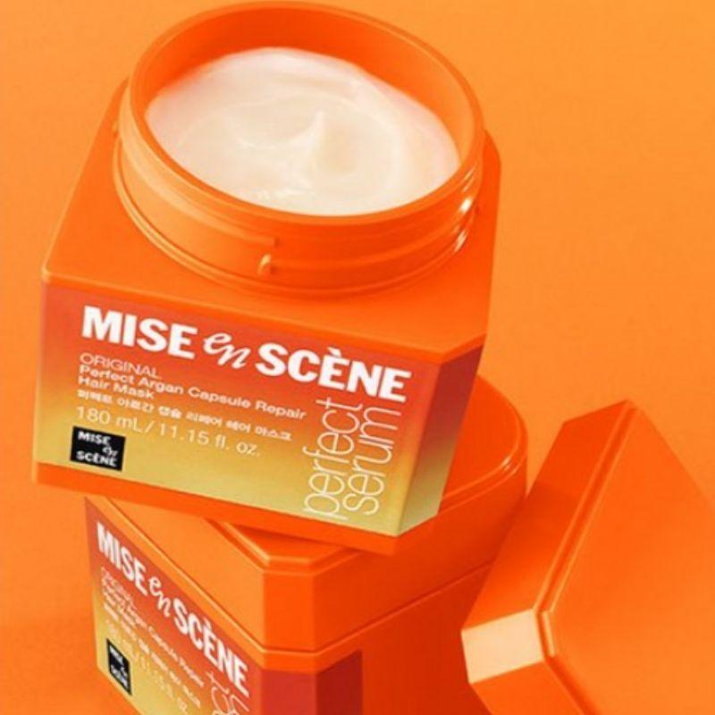 Mise-en-Scène Perfect Argan Capsule Repair Hair Mask 180g – Intensive Nourishing & Damage Care Hair Mask