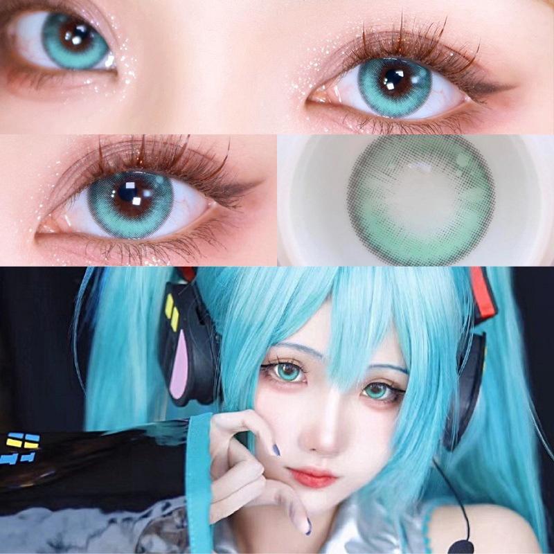 2 Stück Bling farbige Kontaktlinsen