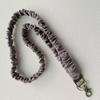 Handmade Elastic Phone Lanyard with Pleated Fabric and Neck Strap for Work ID