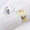 6Pcs New Ramadan Napkin Rings Metal Gold Bismillah Eid Mubarak Table Napkin Holders Ramadan Decoration  Eid Party Supplies