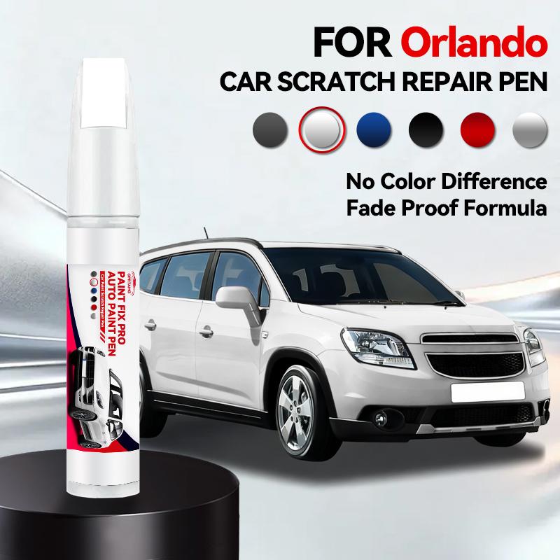 For Chevrolet Orlando 1994-2025 Paint Repair Pen Touch Up Scratch Remover DIY Auto Accessories Black White Silver Blue Red