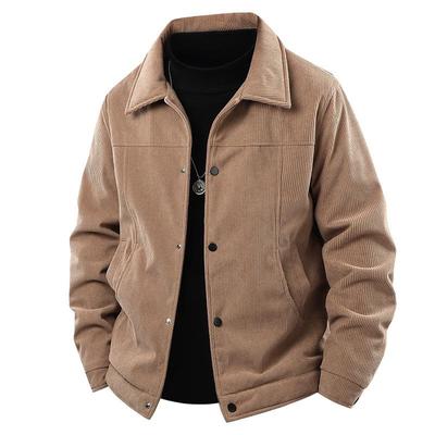 2025 Men's Corduroy Lambswool Workwear Jacket - Winter Plus Velvet Cotton