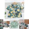 Adorable Boys Hawaiian Floral Shirt And Short Set For Summer Beach Vacation In Soft Cotton