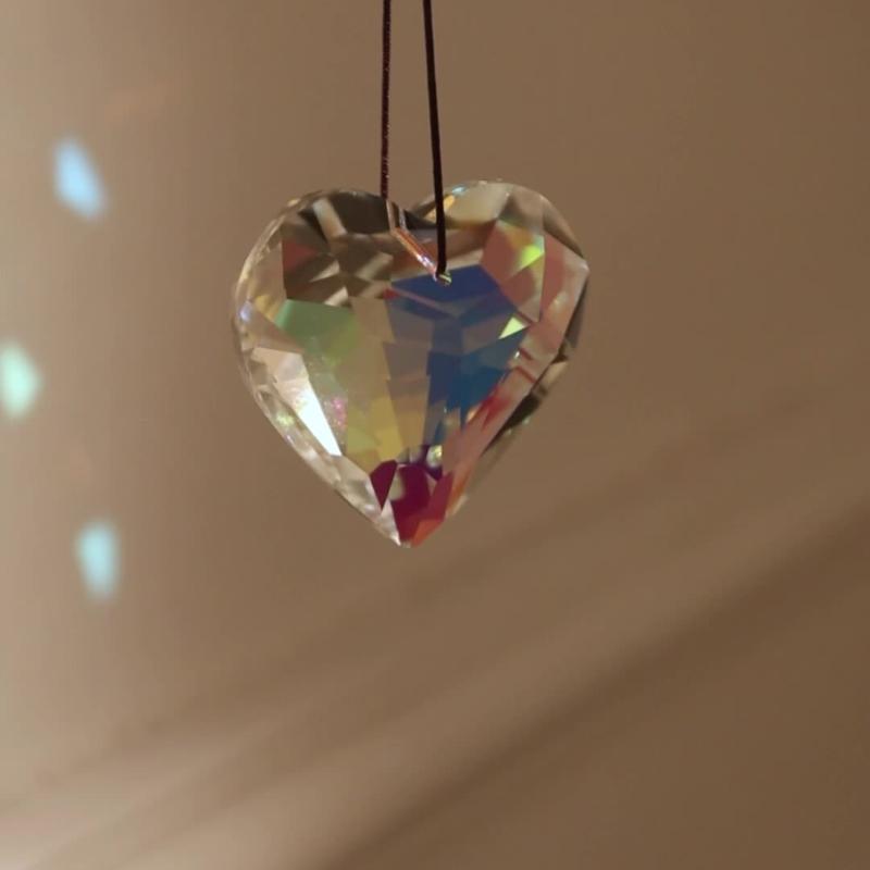 Rainbow Crystal Wind Chime Window Hanging Bell Glass Pendant Sun Catcher Christmas Decoration Home Decoration Garden Decoration