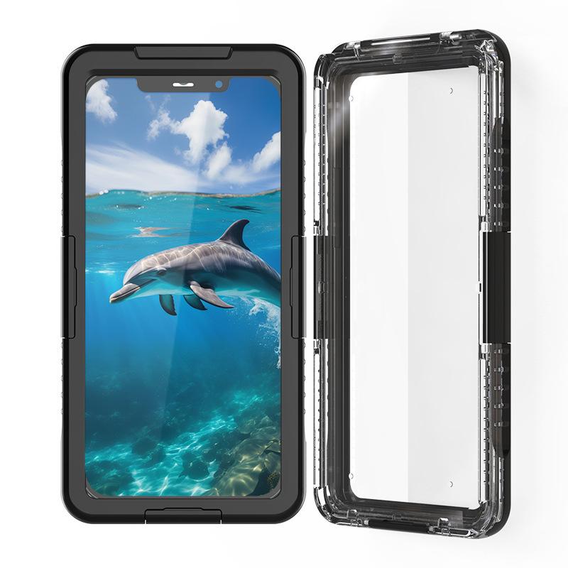 IP68 Waterproof Mobile Shockproof Phone Case for iPhone Samsung Xiaomi Google Oppo Vivo Moto Cover Phone Under 7 Inch Universal for phone under 7 inch PET чёрный