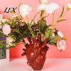Resin Flower Vase Heart Shaped Vases, Vase, Creative Holder, Modern Art Decorative Style for Home Wedding Valentine Gift Desktop Living Room