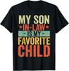 Mio Figlio acquisito è il Mio Figlio Preferito Maglietta Divertente Retrò Vintage T-Shirt Unisex