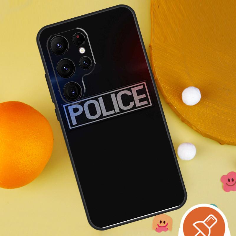 Police SWAT FBI Case For Samsung Galaxy S23 Ultra S21 S22 Plus S20 FE S8 S9 S10 Note 10 Plus Note 20 Ultra