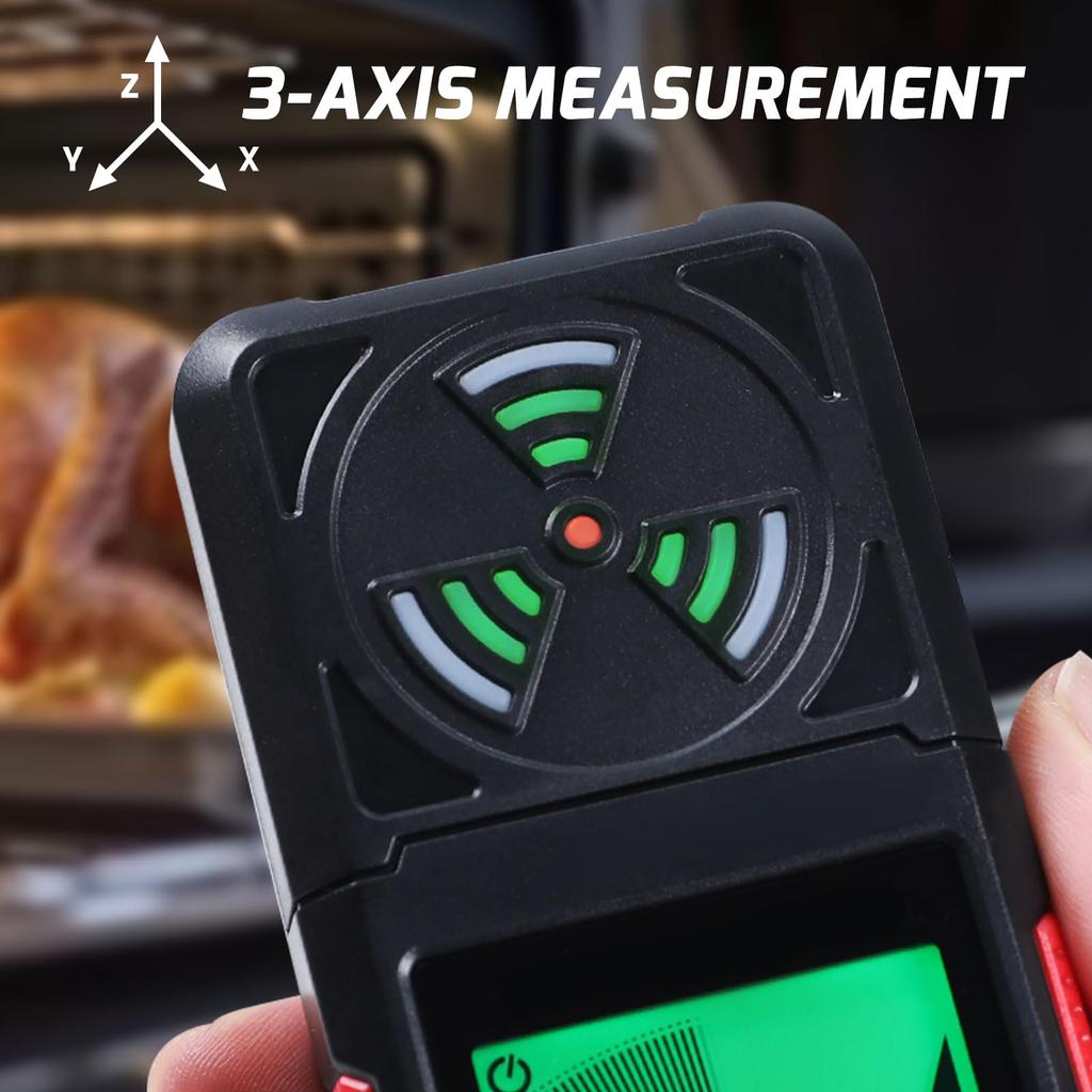 Přenosný detektor elektromagnetického záření WiFi Detekce signálu Bluetooth Ruční tester EMF s digitálním LCD alarmem pro venkovní domov 3 v 1,