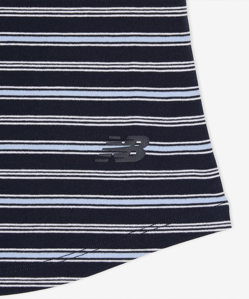 Nyuballanseu Nbneg2W442 / Women Essential Fitted Striped Short Sleeve Tee (Navy)