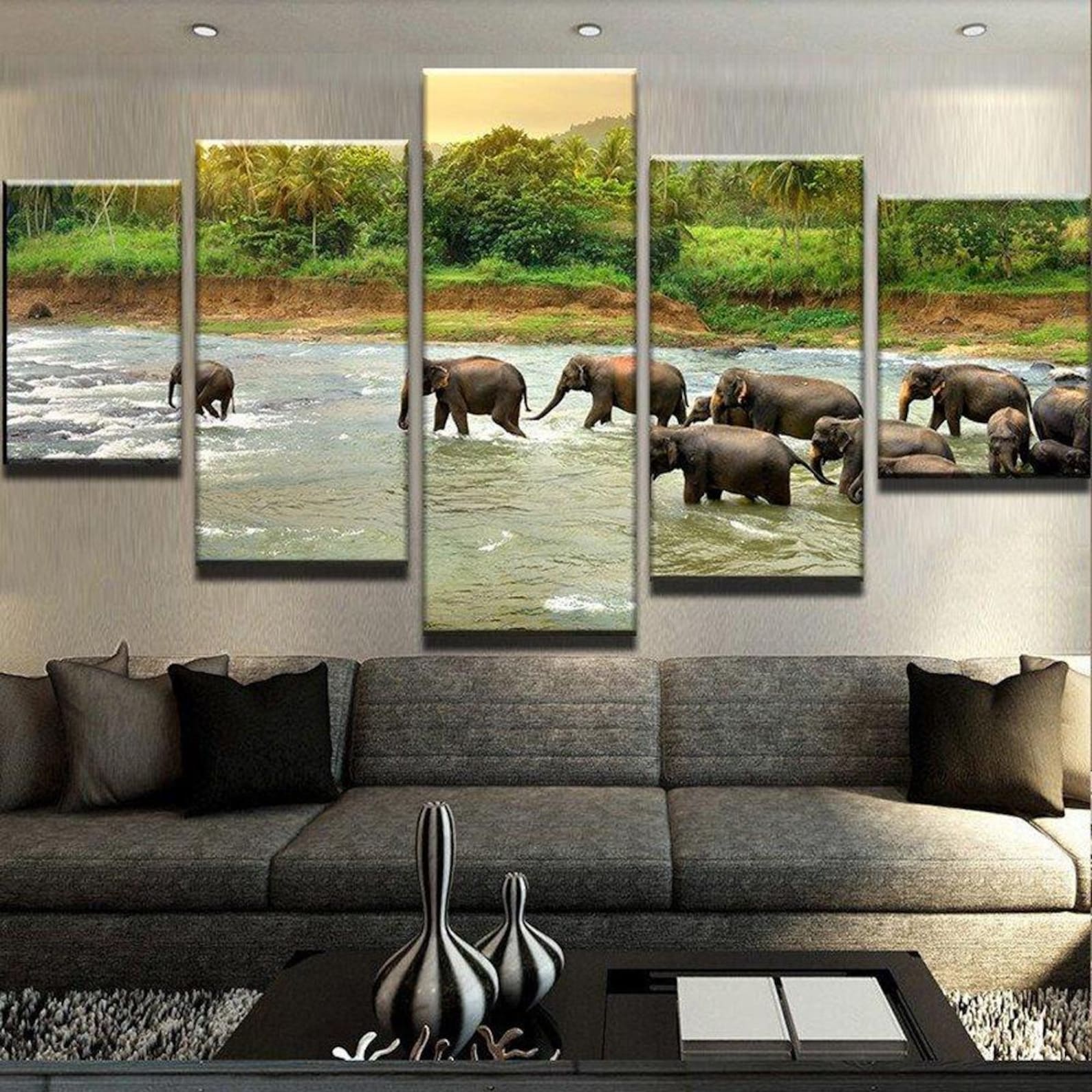 

5 Panel Canvas Wall Art Decor For Modern Living Room Walls 20X35 20X45 20X55CM