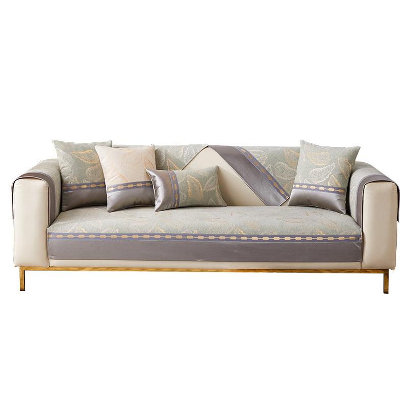 Four Seasons Universal Chenier Splicing Sofa Cushion New Premium Non-Slip Sofa Cushion Backrest Towel