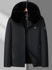 Men's Detachable Hat Cotton Winter Jacket – Thickened Warm Outerwear for Autumn/Winter