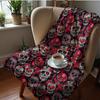 Red Spotted Mushroom Frog Soft Flannel Blanket Breathable Warm Throw for Office Car Sofa Kids Room Birthday Xmas Gift